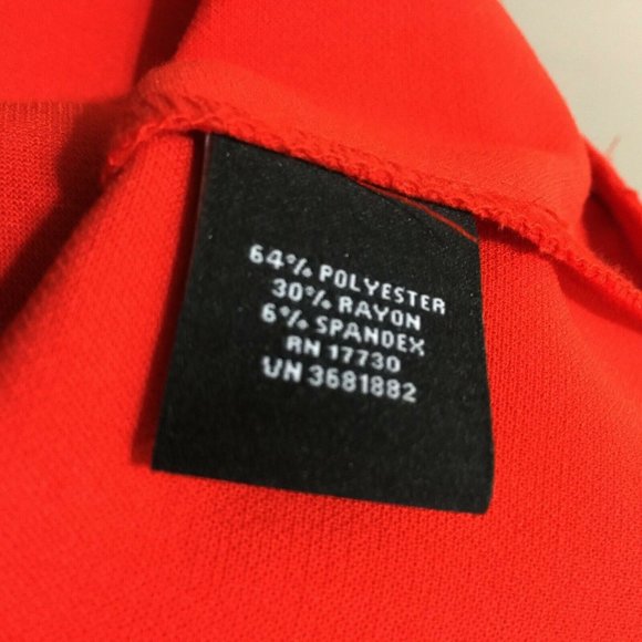 New Victoria Beckham Colorblock Scallop Drop Waist Dress M Sleeveless Flounce - Picture 9 of 9